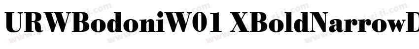 URWBodoniW01 XBoldNarrowD字体转换